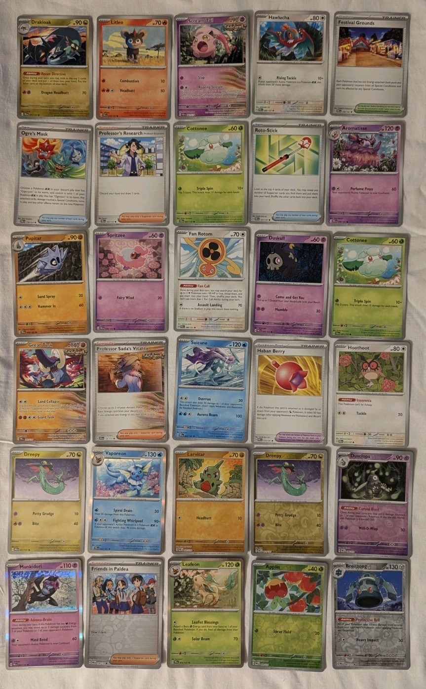 Pokemon Prismatic Evolutions Lot Of 55 Pokémon Cards - 2025 Holo & Nonholo Pokemon Prismatic Evolutions Lot Of 55 Pokémon Cards - 2025 Holo & Nonholo