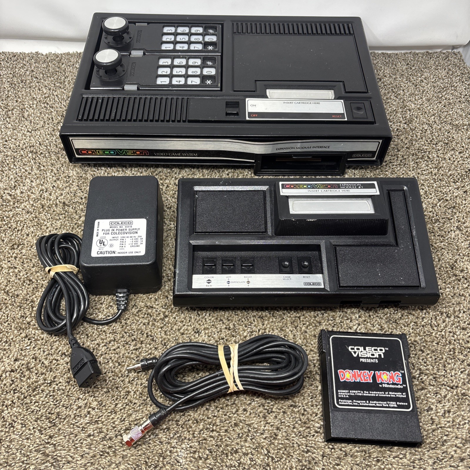 Colecovision Console Bundle Lot With Game Expansion 1 100% TESTED WORKING Tested Colecovision Console Bundle Lot With Game Expansion 1 100% TESTED WORKING Tested