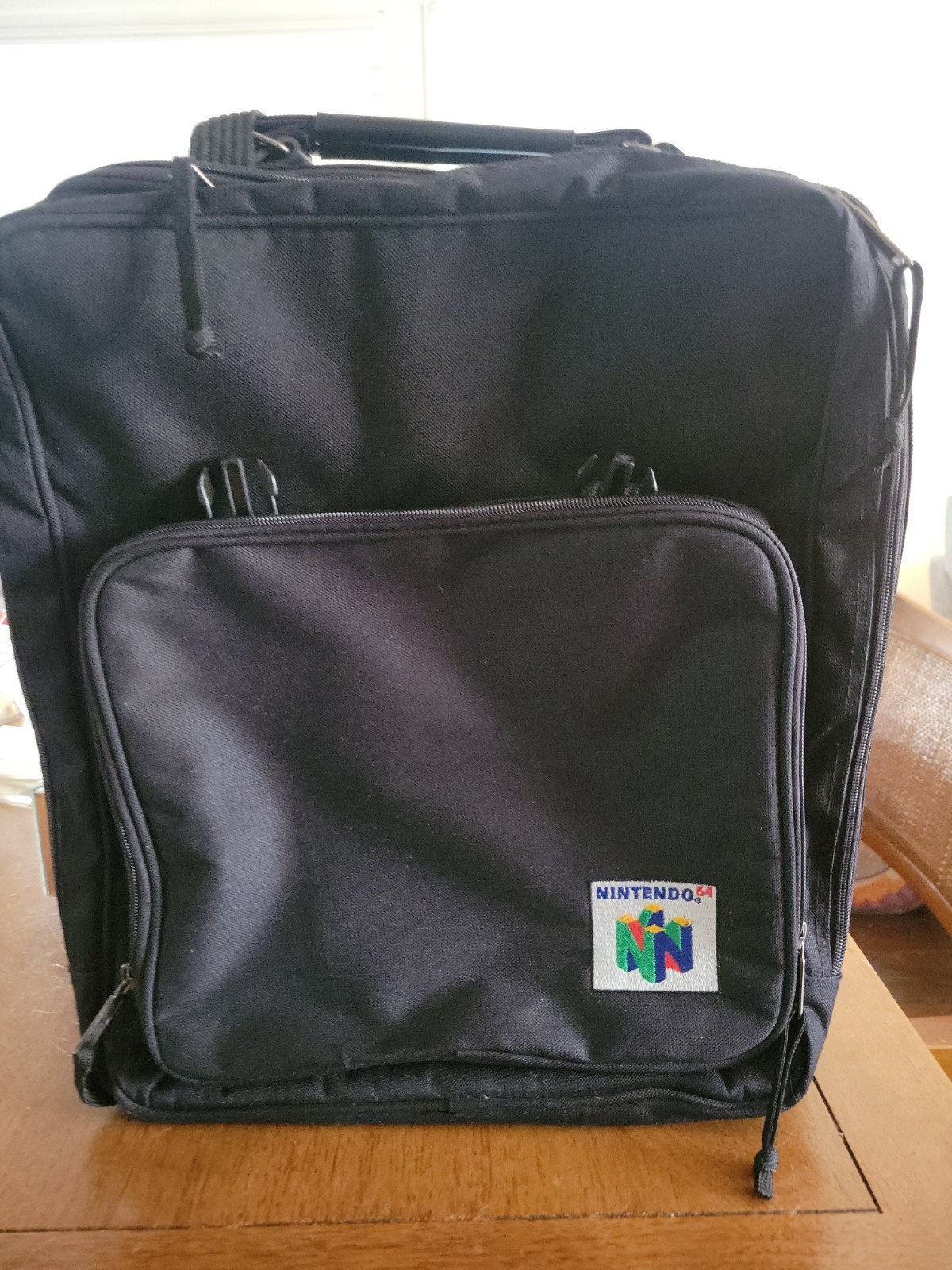Vintage Authentic Nintendo 64 Travel Case Backpack Padded Rugged Black OEM Rare Vintage Authentic Nintendo 64 Travel Case Backpack Padded Rugged Black OEM Rare