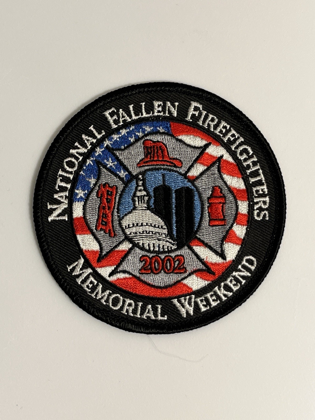 Firefighter Patch National Fallen Firefighter Memorial Weekend 2002 Twin Towers Firefighter Patch National Fallen Firefighter Memorial Weekend 2002 Twin Towers