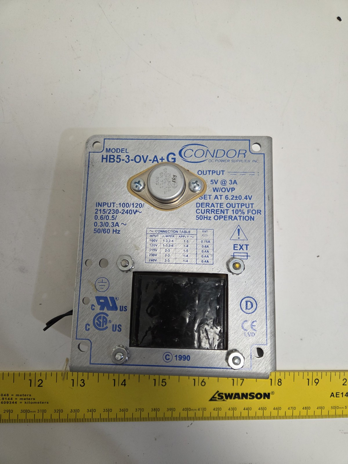 CONDOR Power Supply HB5-3-OV-A+G