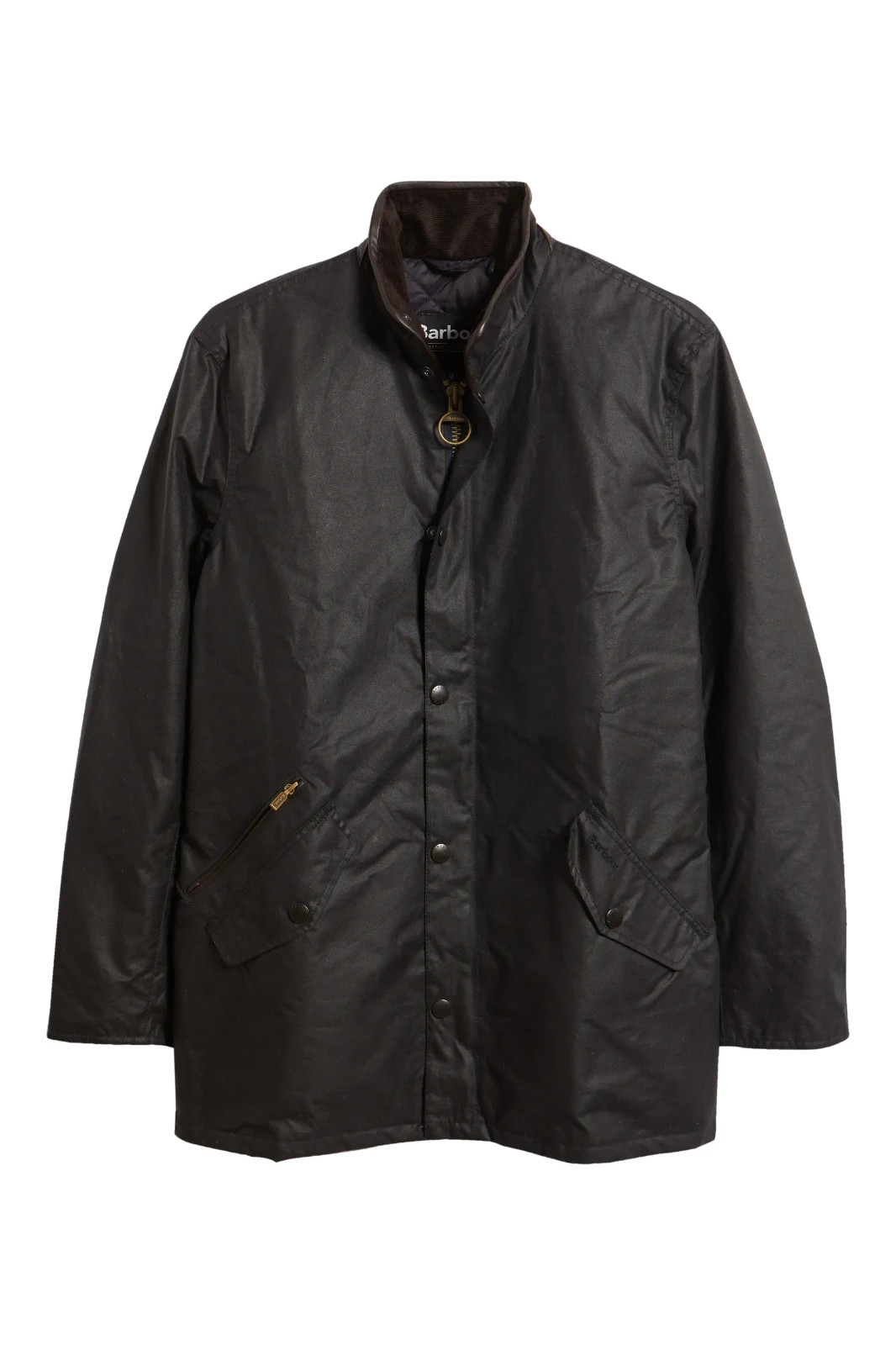 NEW, BARBOUR men\'s Prestbury Waxed Cotton Jacket in Navy Size M #WAX330