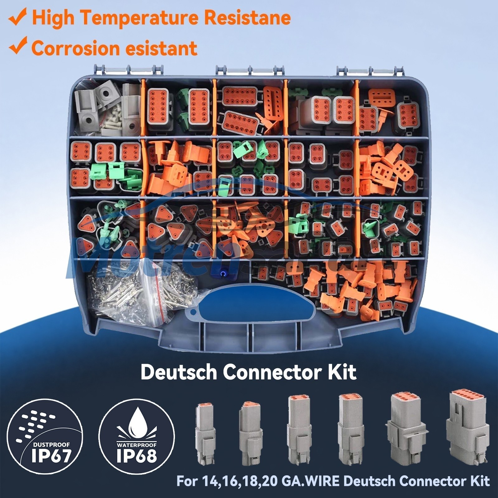 1750PCS for Deutsch Connector Kit Stamped Contacts For 14/16/18/20 GA.WIRE