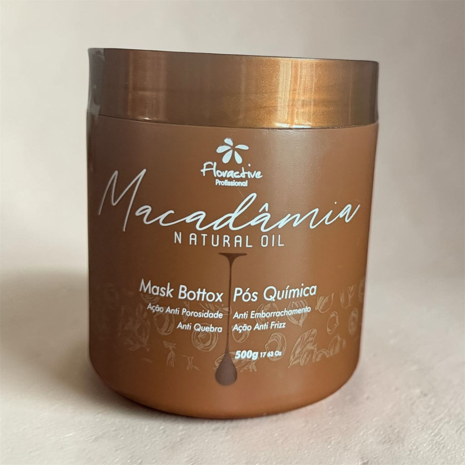 Floractive Profissional Macadamia Mask Bottox Natural Oil 17.63oz