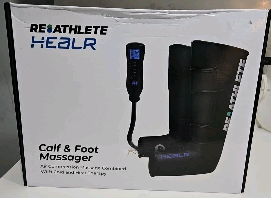 REATHLETE HEALR Adjustable Hot/Cold Therapy Massager for Leg, Calf, and Foot NOB REATHLETE HEALR Adjustable Hot/Cold Therapy Massager for Leg, Calf, and Foot NOB