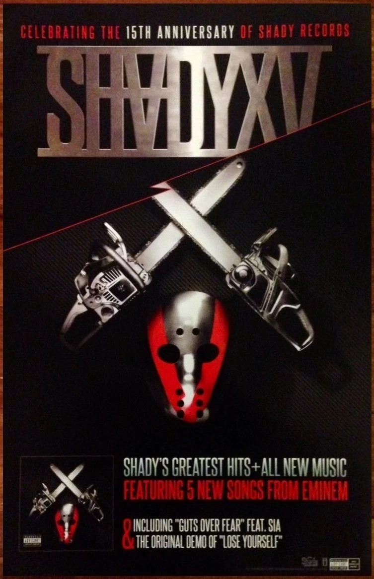 EMINEM Shady XV Ltd Ed New RARE Tour Poster The Death Of Slim Shady 13x19 Poster EMINEM Shady XV Ltd Ed New RARE Tour Poster The Death Of Slim Shady 13x19 Poster