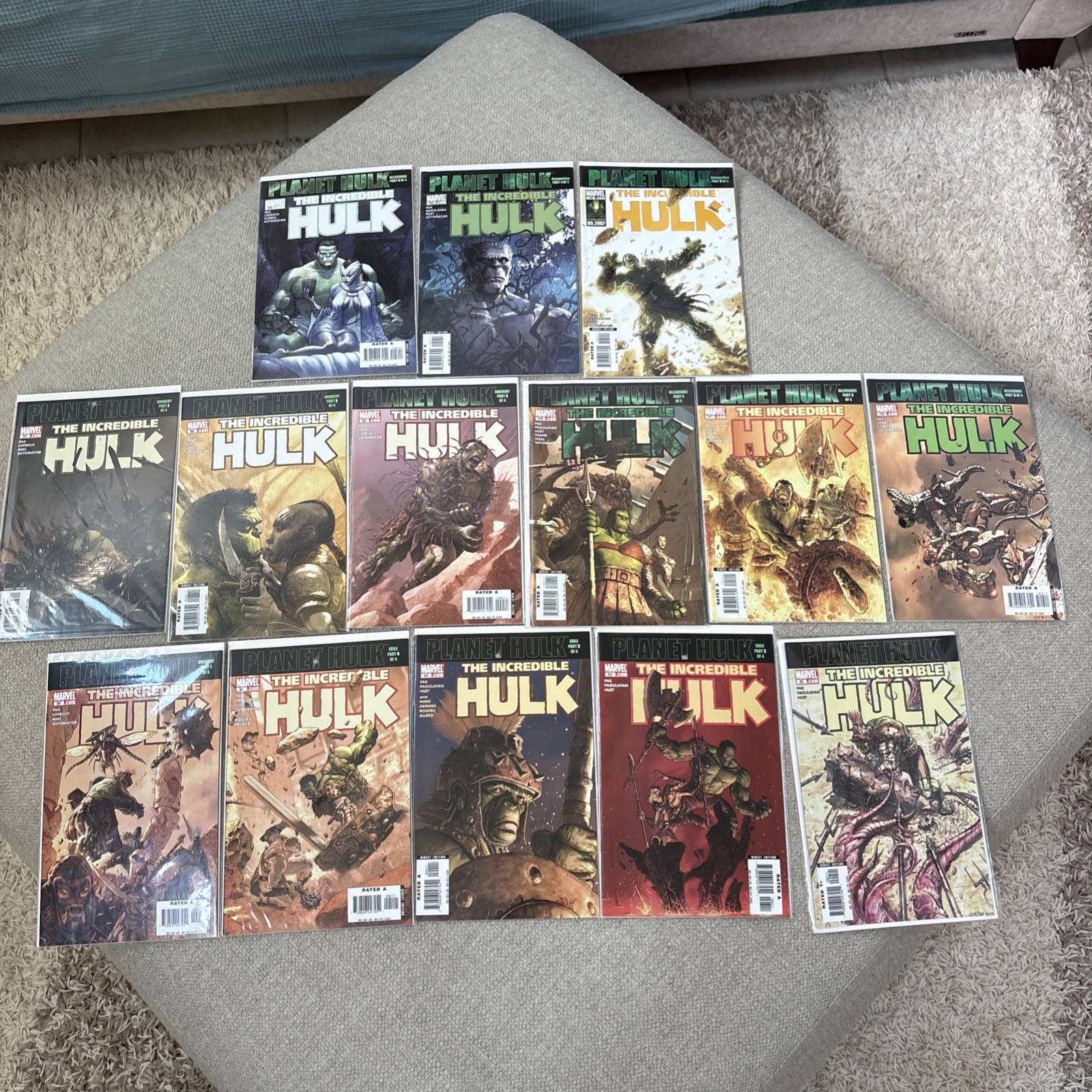 INCREDIBLE HULK 92-105 PLANET HULK Full Run (1st App Miek) Marvel Comics 2006 INCREDIBLE HULK 92-105 PLANET HULK Full Run (1st App Miek) Marvel Comics 2006