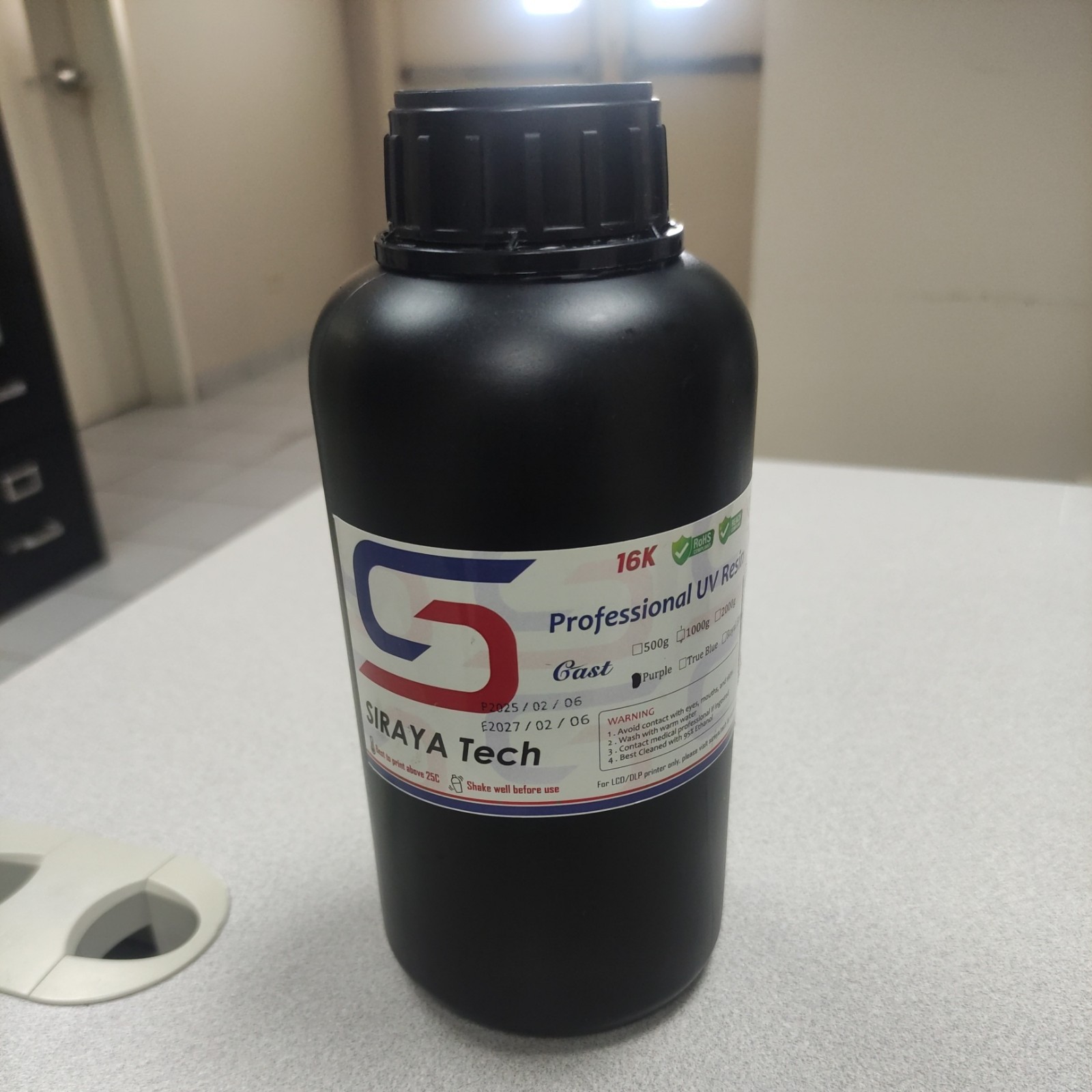 SIRAYA Tech Cast 3d Printer Professional UV Resin 16K Purple SIRAYA Tech Cast 3d Printer Professional UV Resin 16K Purple
