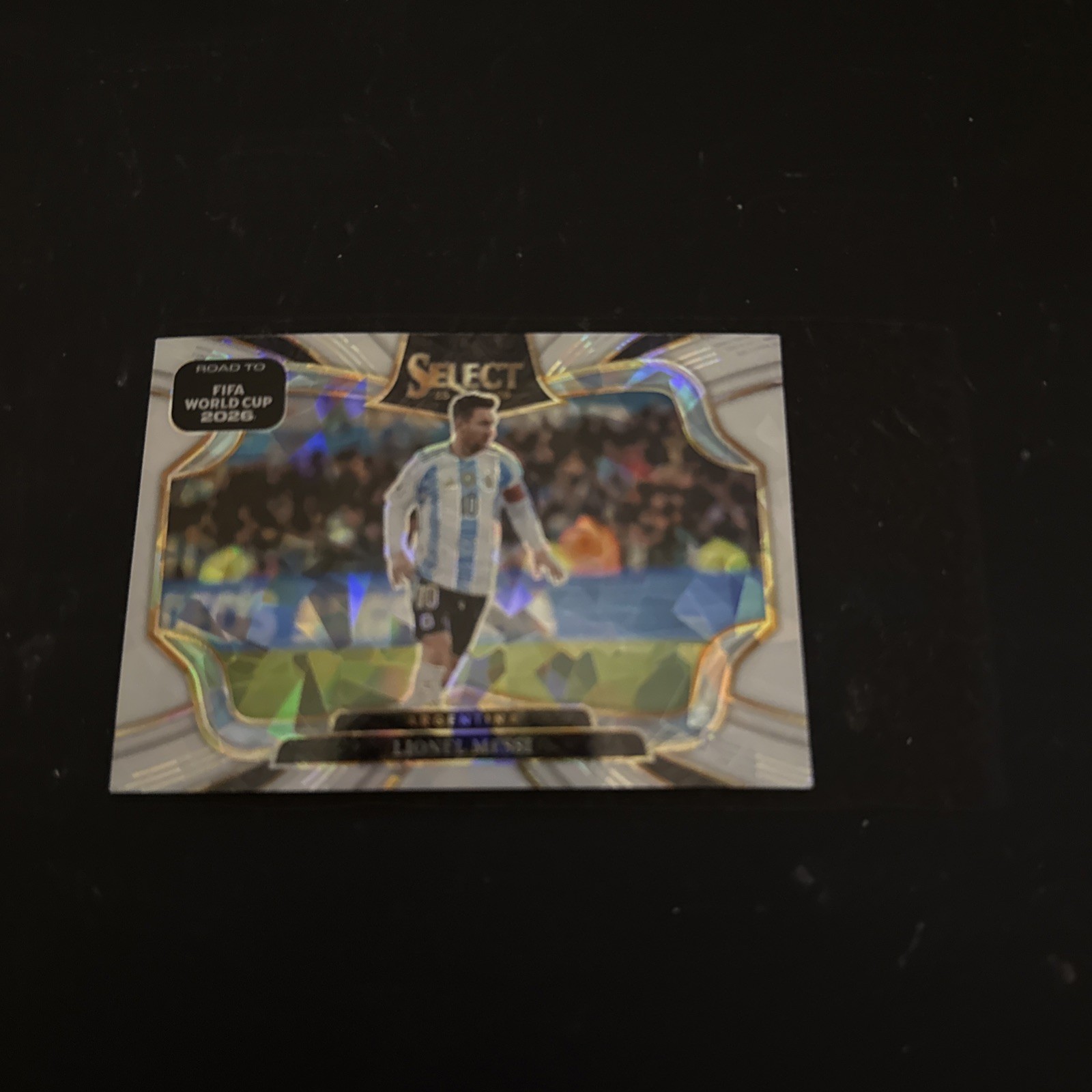 2025-26 Panini Select Road to FIFA World Cup Lionel Messi White Ice 27/129