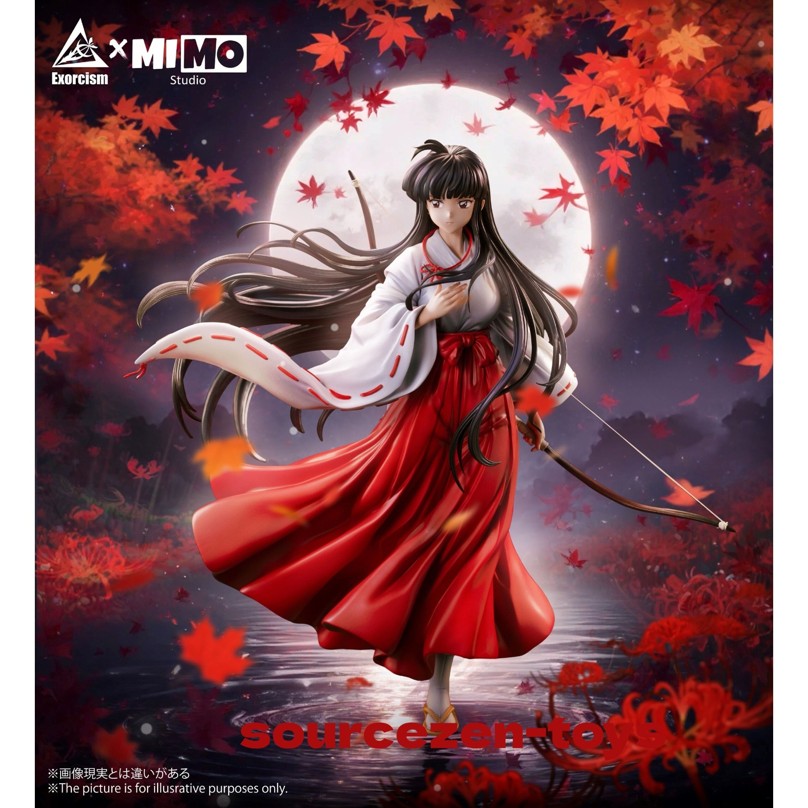 MIMO Studio 1/6 Inuyasha Kikyo Collectible Resin Statue GK Model H34cm In Stock