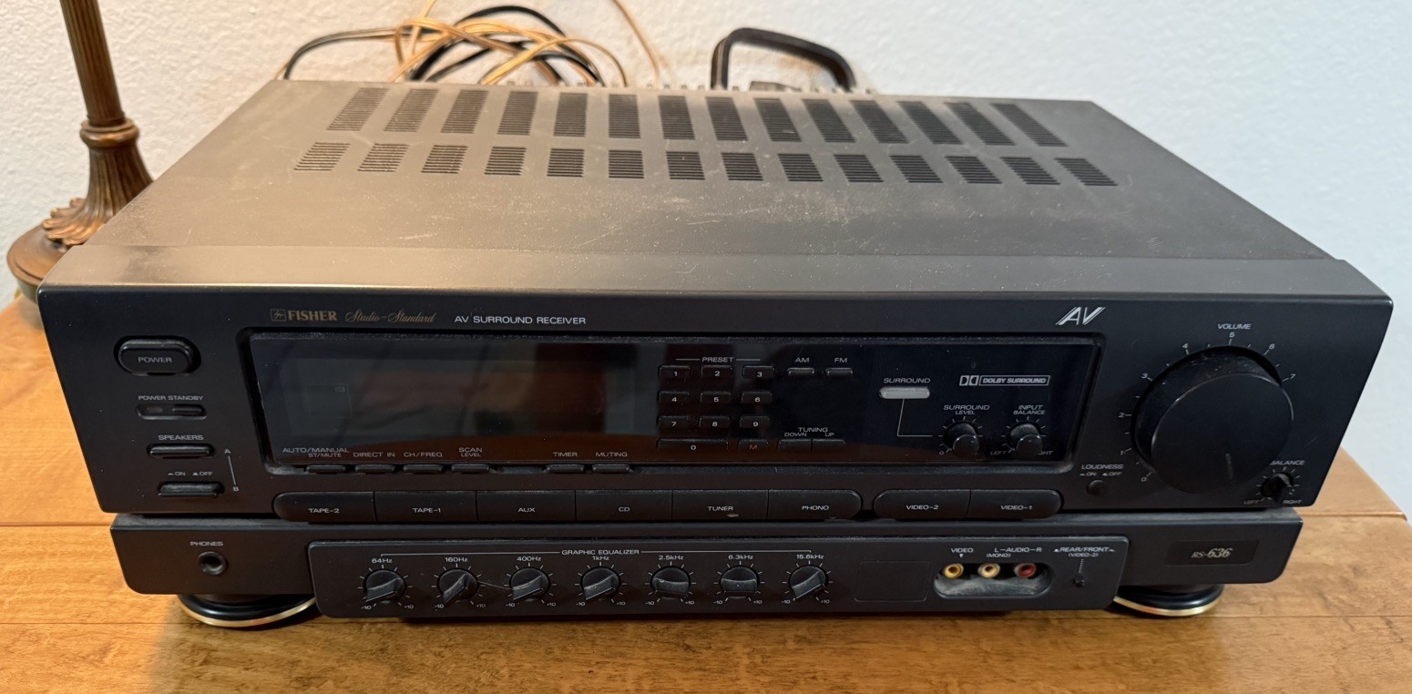 Vintage Fisher RS-636 Stereo Receiver parts only 