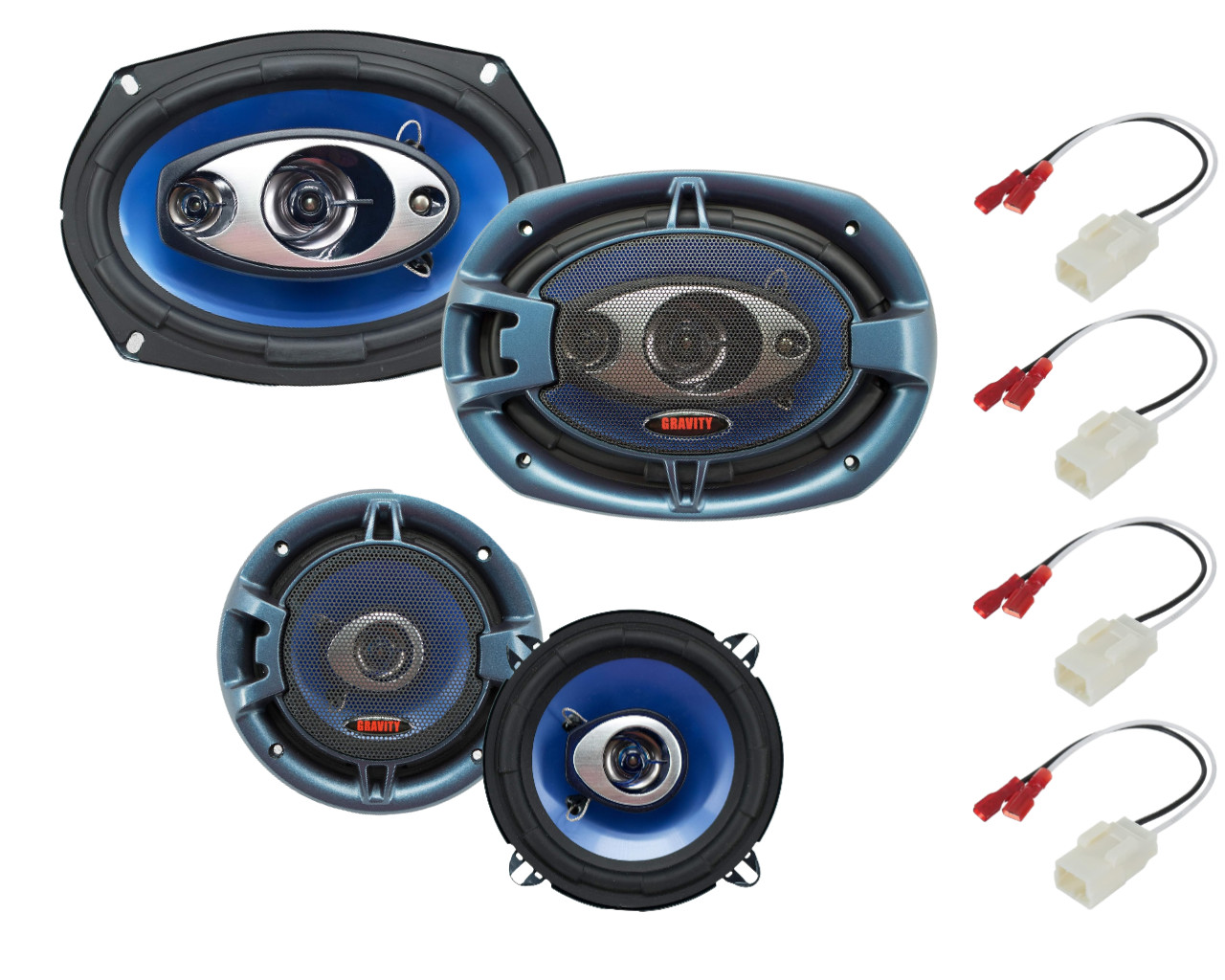 Gravity Front-Rear Door Speaker Upgrade for 2002-2008 Dodge Ram 1500 Gravity Front-Rear Door Speaker Upgrade for 2002-2008 Dodge Ram 1500