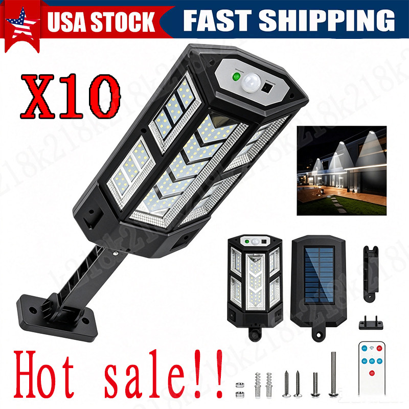6PCS 990000LM LED Solar Street Light Commercial Dusk Dawn Outdoor Road Wall Lamp 6PCS 990000LM LED Solar Street Light Commercial Dusk Dawn Outdoor Road Wall Lamp