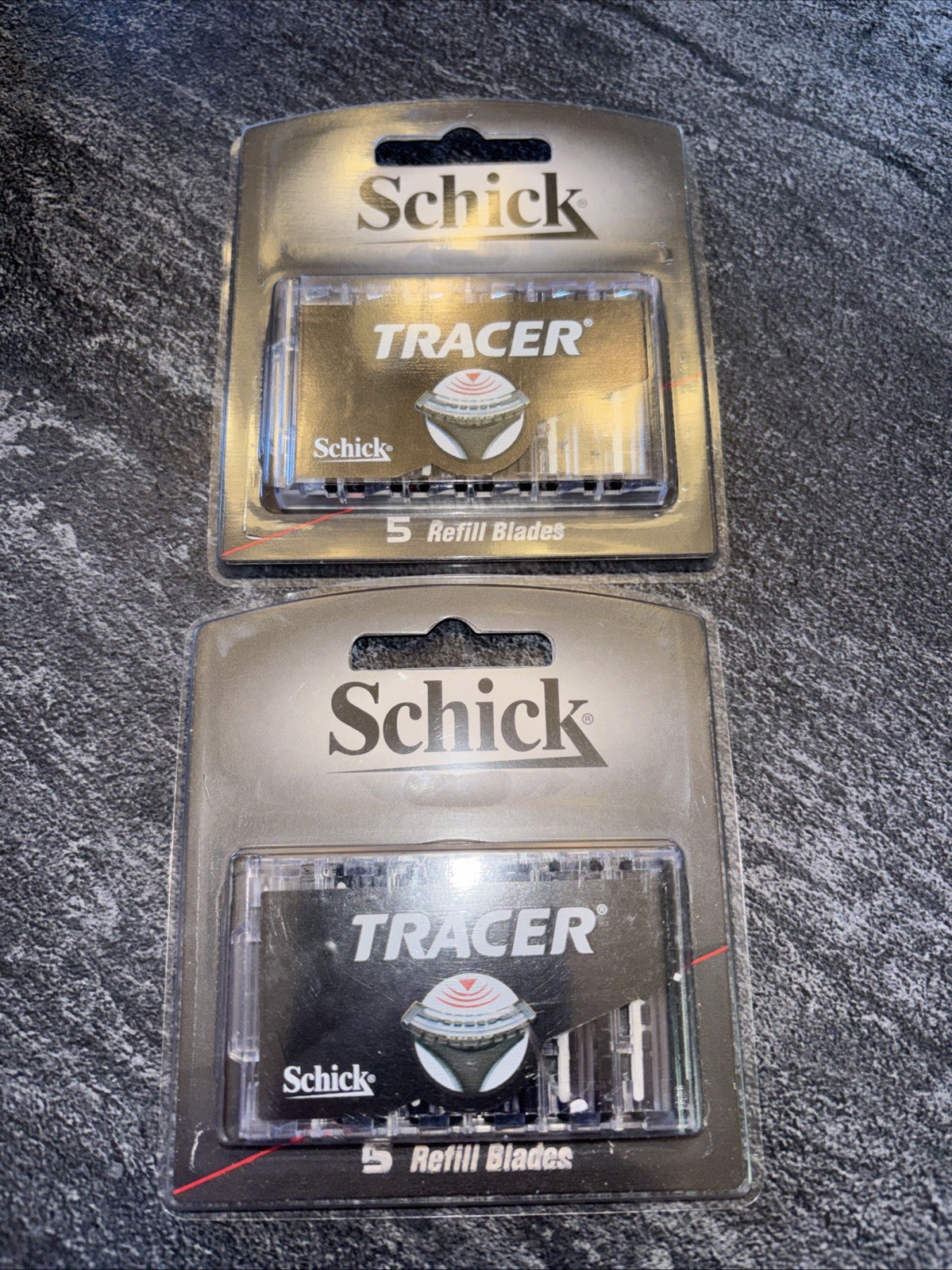 Vintage 2001 Schick Tracer 5 Refill Shaver Razor Blades - Cartridges X 2 LOC T Vintage 2001 Schick Tracer 5 Refill Shaver Razor Blades - Cartridges X 2 LOC T