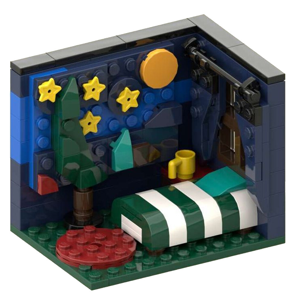 YOUFOY Star Night Bedroom Model Building Toys Set  132 Pieces 