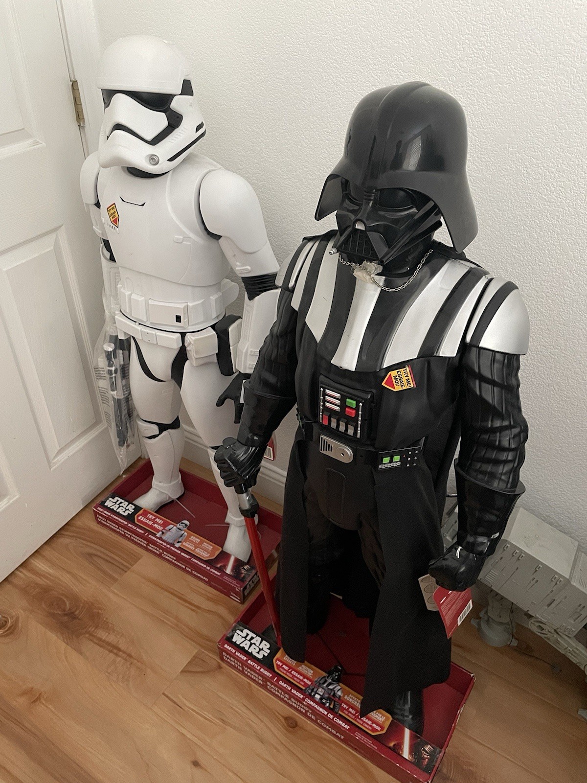 NEW Jakks 48 In. Star Wars Battle Buddy Lot Darth Vader 1st Order Stormtrooper