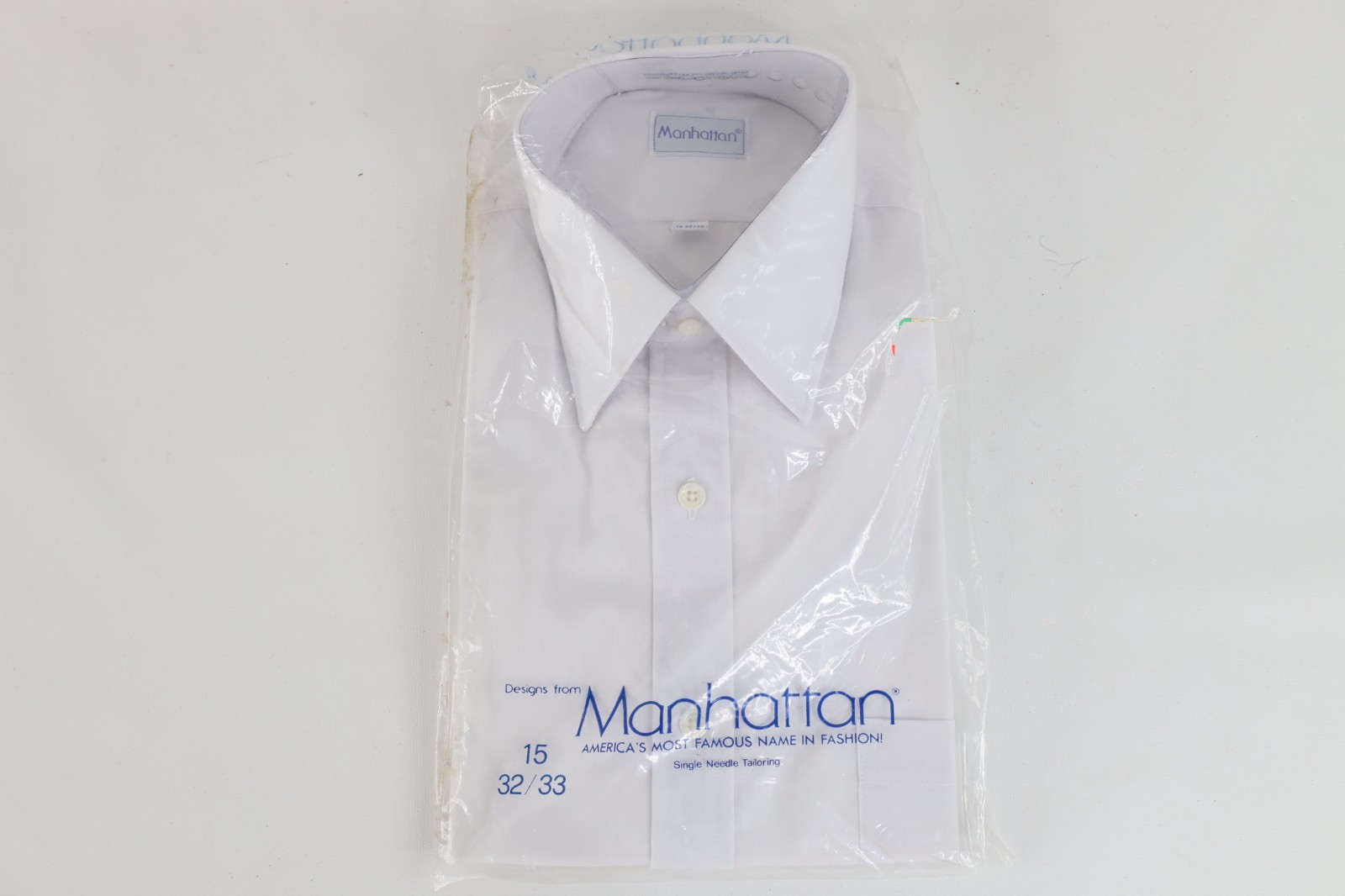 Deadstock Vtg 80s 90s Streetwear Mens 15 32/33 Collared Button Shirt White USA Deadstock Vtg 80s 90s Streetwear Mens 15 32/33 Collared Button Shirt White USA