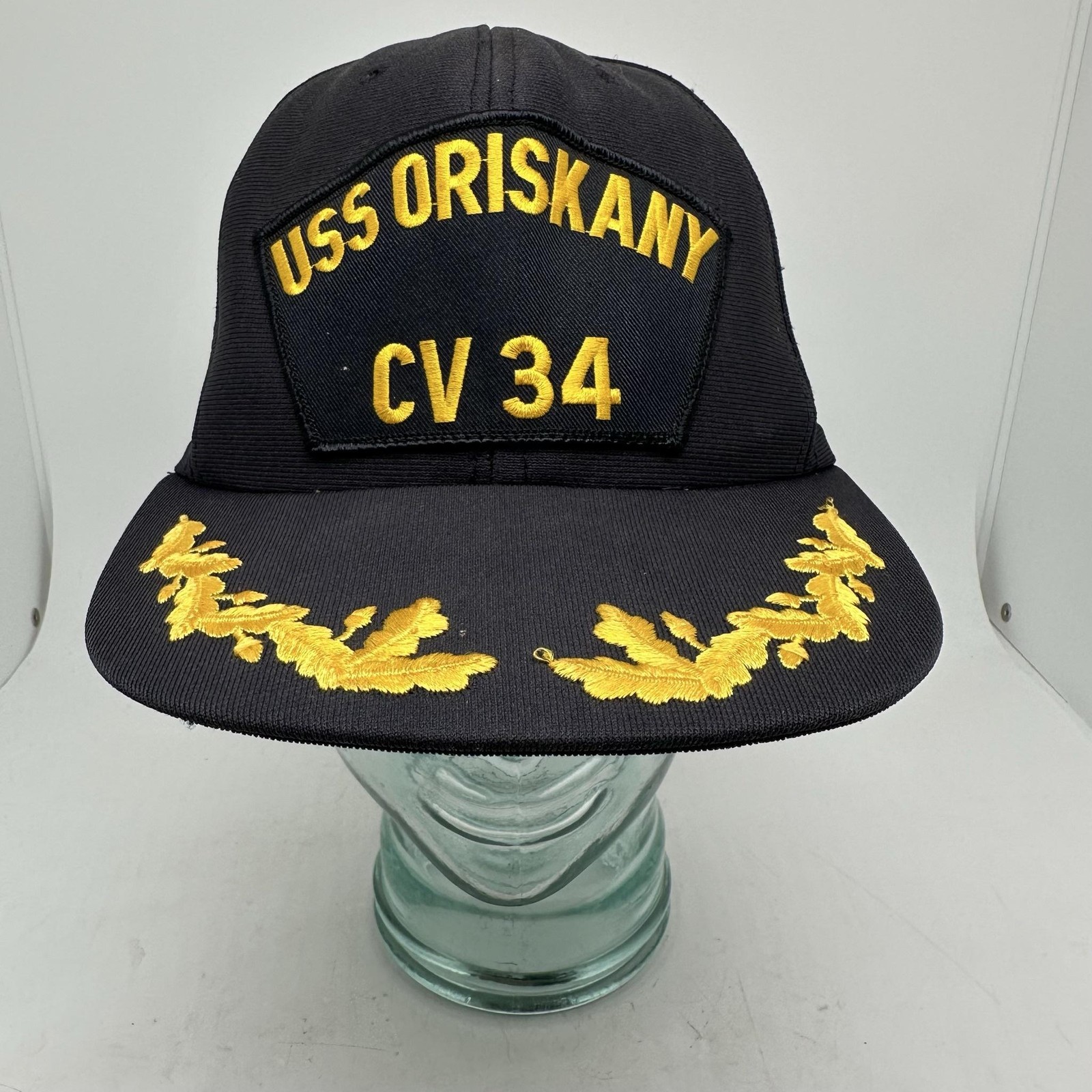 USS Oriskany CV 34 Navy Hat Cap Embroidered Scrambled Egg Snapback Adjustable