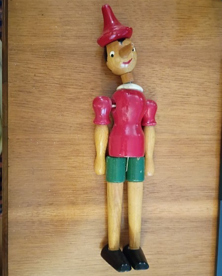 Vintage Italian Pinocchio  12” Wood