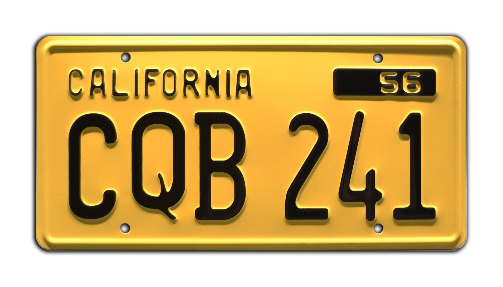 Christine | 1958 Plymouth Fury | CQB 241 | STAMPED Replica Prop License Plate Christine | 1958 Plymouth Fury | CQB 241 | STAMPED Replica Prop License Plate