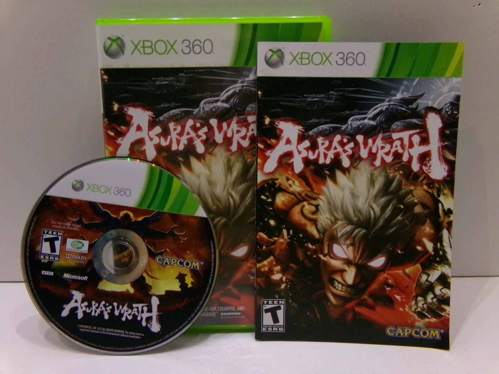 Asura\'s Wrath Microsoft Xbox 360 2012 with Manual Asura\'s Wrath Microsoft Xbox 360 2012 with Manual