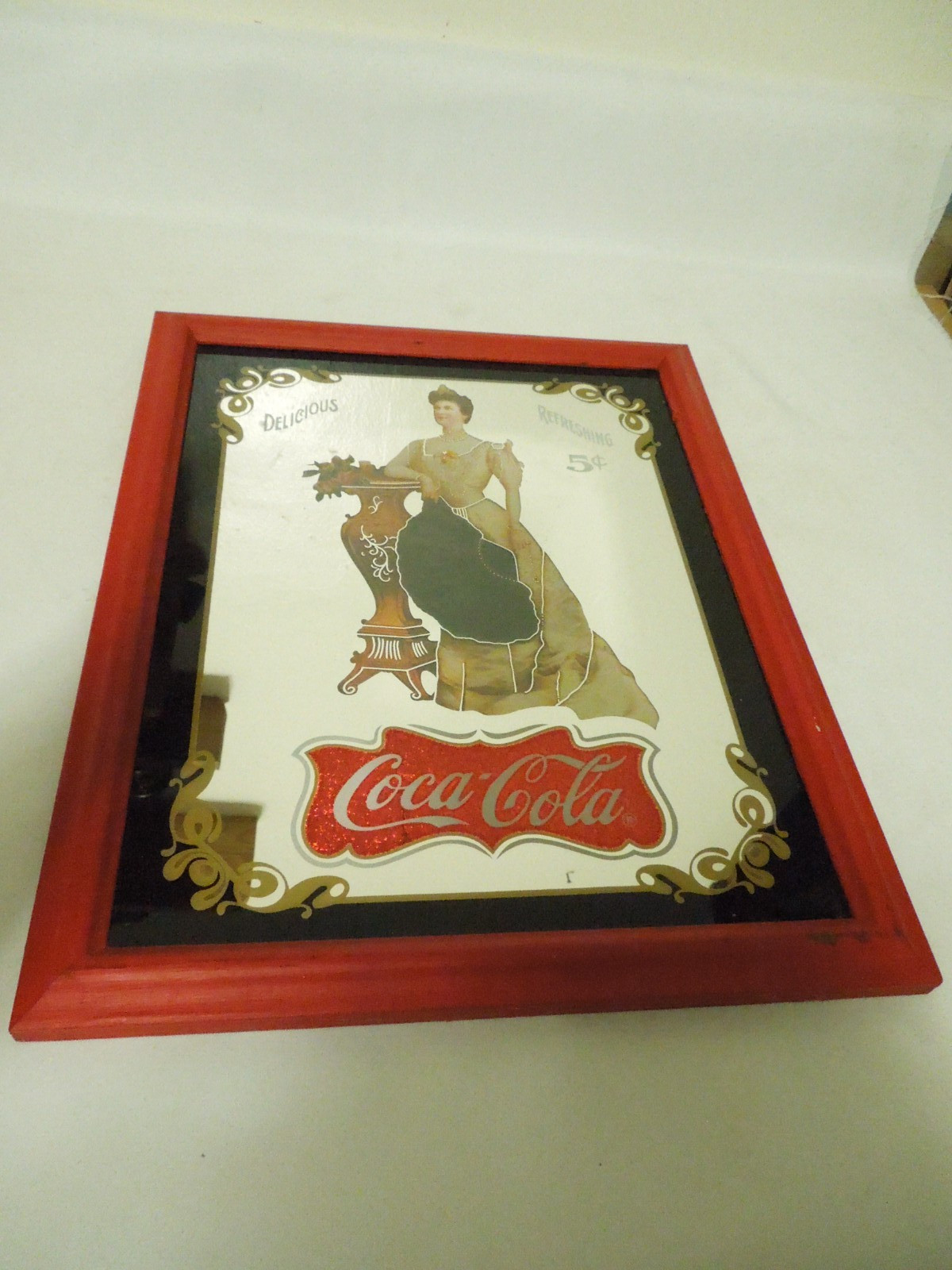 Vintage 1994 Coca Cola Mirror Sign 1905 Vintage 1994 Coca Cola Mirror Sign 1905