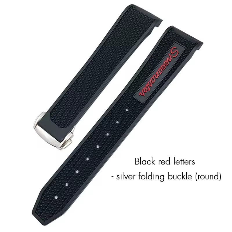 18mm 19mm 20mm 21mm Rubber Watch Band Strap Fits Omega Speedmaster MoonSwatch