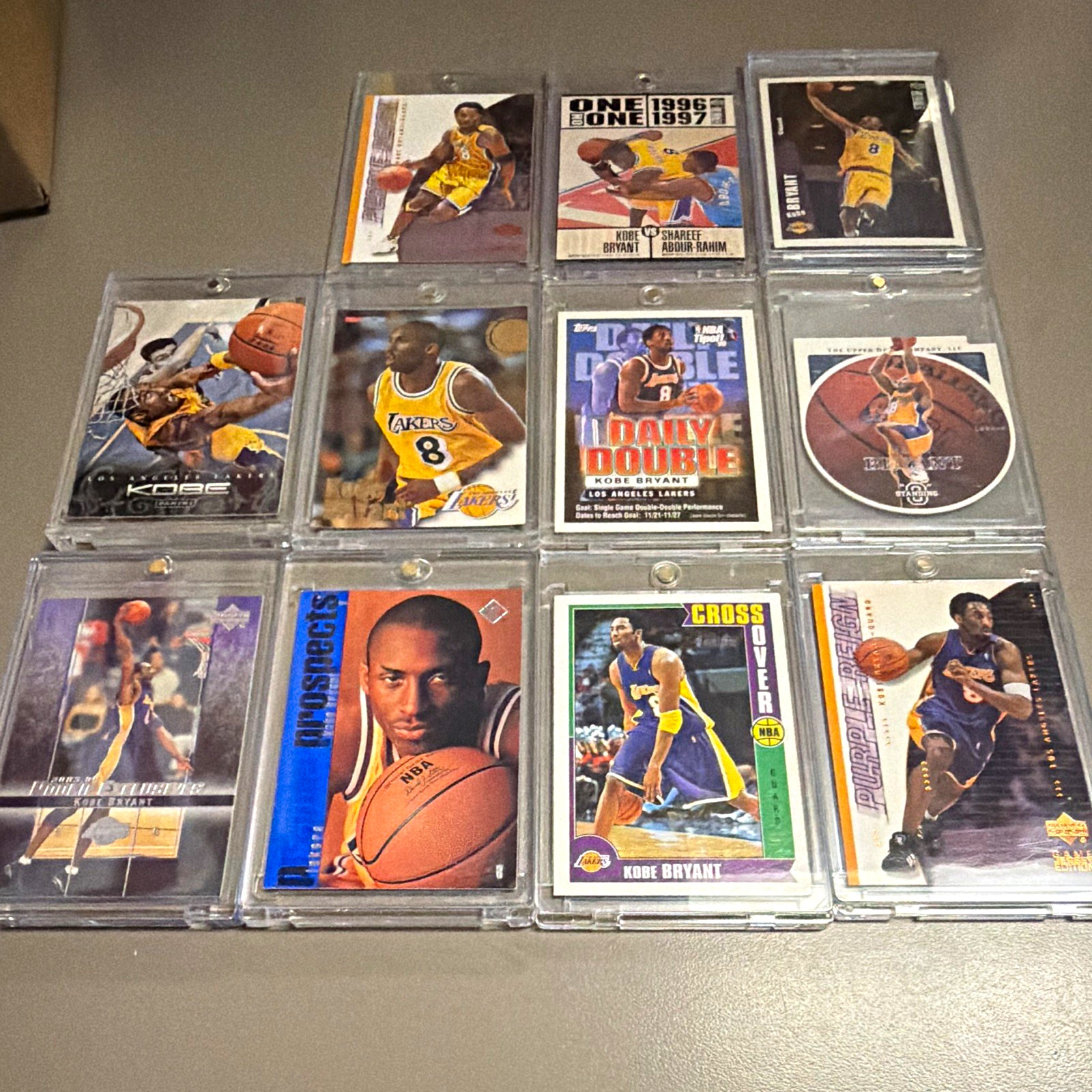 Kobe Bryant Lakers NBA 11-Card Lot 1996-97 Upper Deck Game Used Rookie Kobe Bryant Lakers NBA 11-Card Lot 1996-97 Upper Deck Game Used Rookie