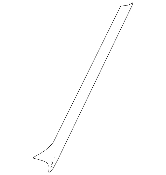Genuine Land-Rover Front Molding LR076494 Genuine Land-Rover Front Molding LR076494