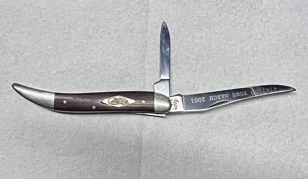 Case XX 720094 SS 2-Blade Wood Handle Stainless Slipjoint Manual USA 2001 Case XX 720094 SS 2-Blade Wood Handle Stainless Slipjoint Manual USA 2001