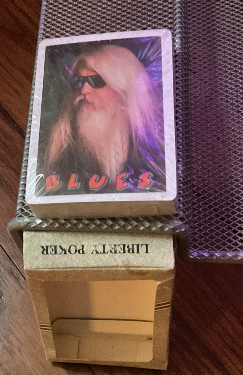 Vtg LEON RUSSELL - Liberty Crusader BLUES Deck Playing Cards - SEALED NOS RARE Vtg LEON RUSSELL - Liberty Crusader BLUES Deck Playing Cards - SEALED NOS RARE