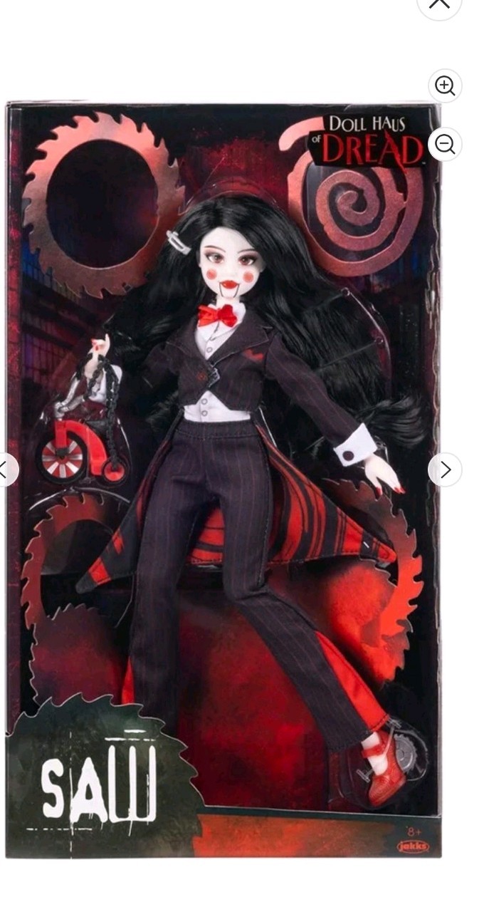 PRESALE Jakks Pacific Doll Haus of Dread Saw Pinhead Fashion Doll