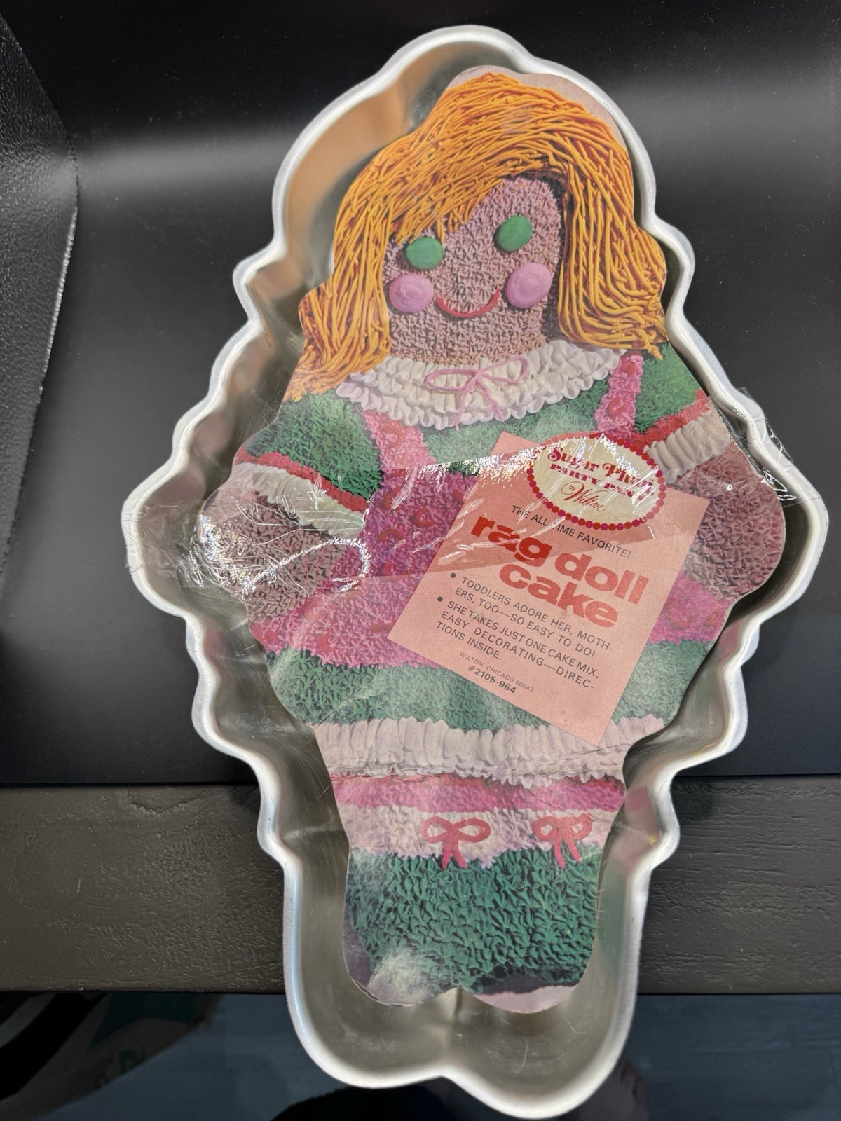 Vintage Wilton Sugar Plum Rag Doll Cake Pan 2105-964 Aluminum Retro Baking⁠