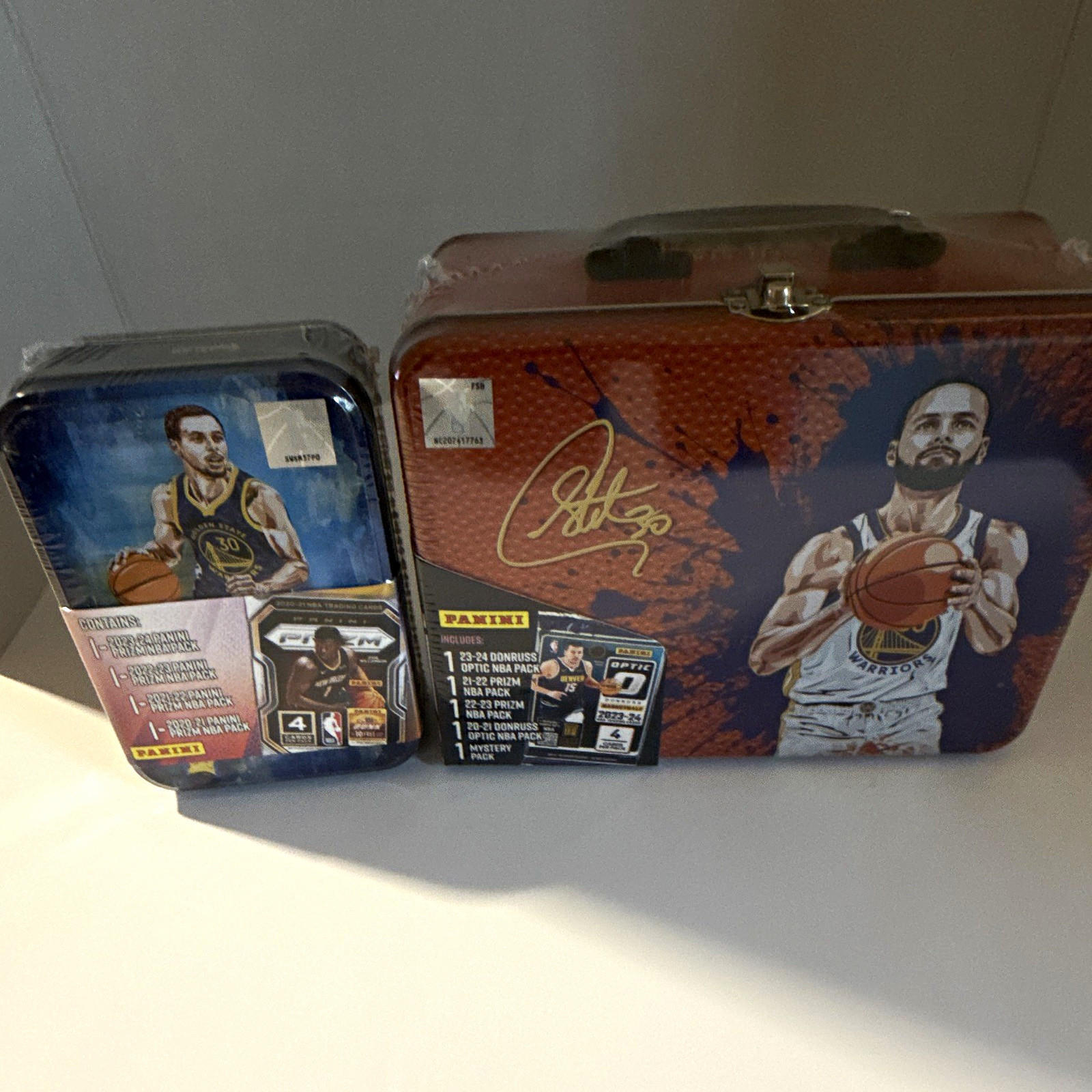Panini 2023-24 Donruss Optic Stephen Curry Warriors NBA Tin Lot 2 Boxes