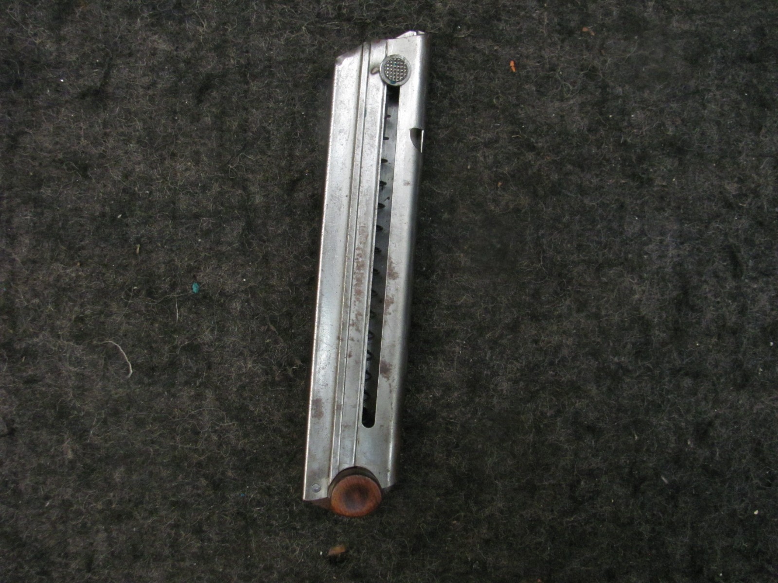 Early  German Luger P.08 Pistol 9mm 8 RD Wood Base  Nickel Original