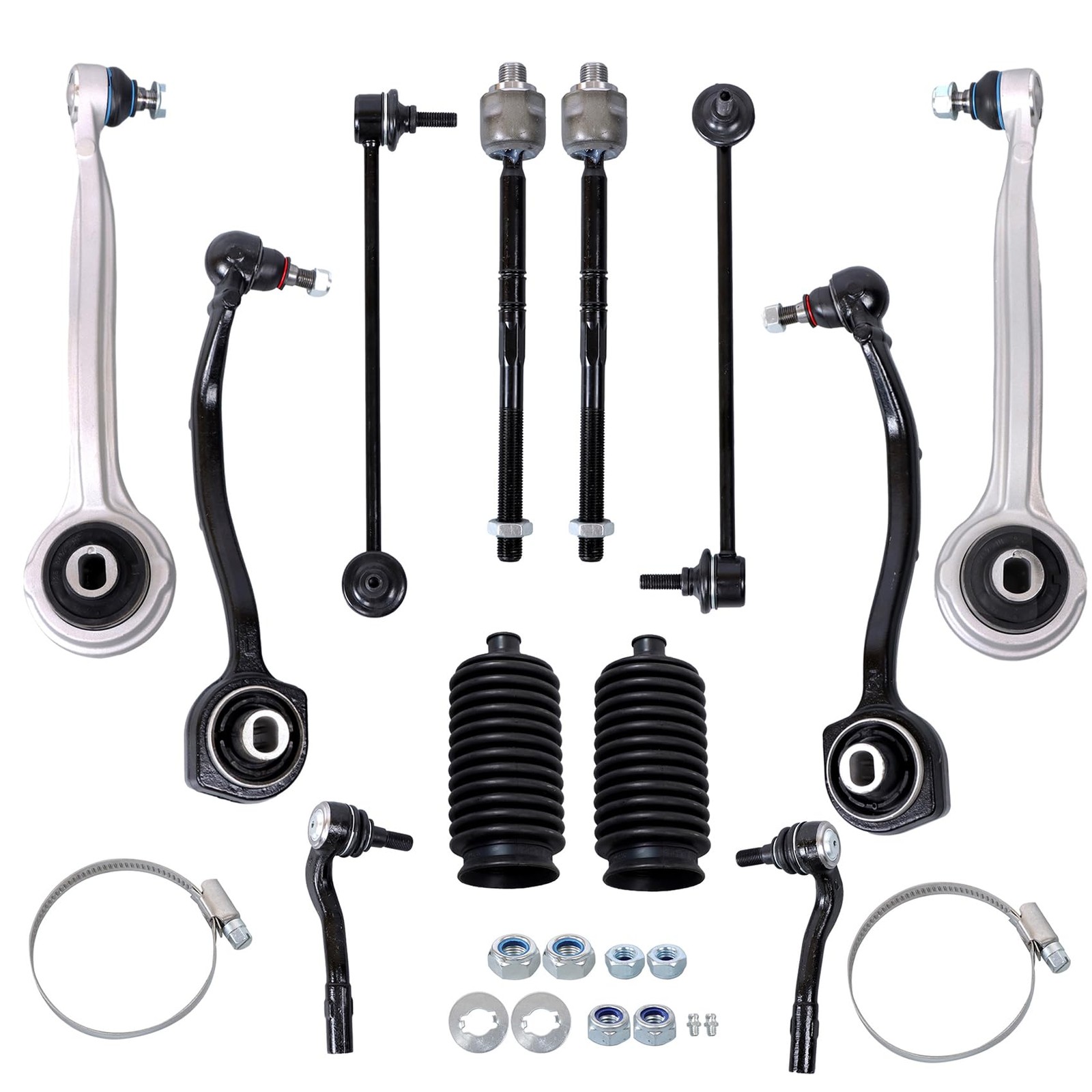12Pcs Suspension Control Arm Kit Sway Bar Mercedes W203 CLK C280 C230 2001-2009