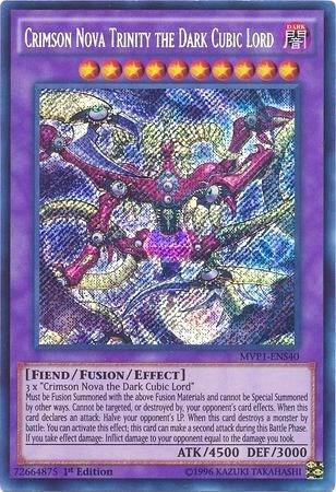 Yugioh Crimson Nova Trinity the Dark Cubic Lord 1st Ed Secret Rare MVP1-ENS40 NM