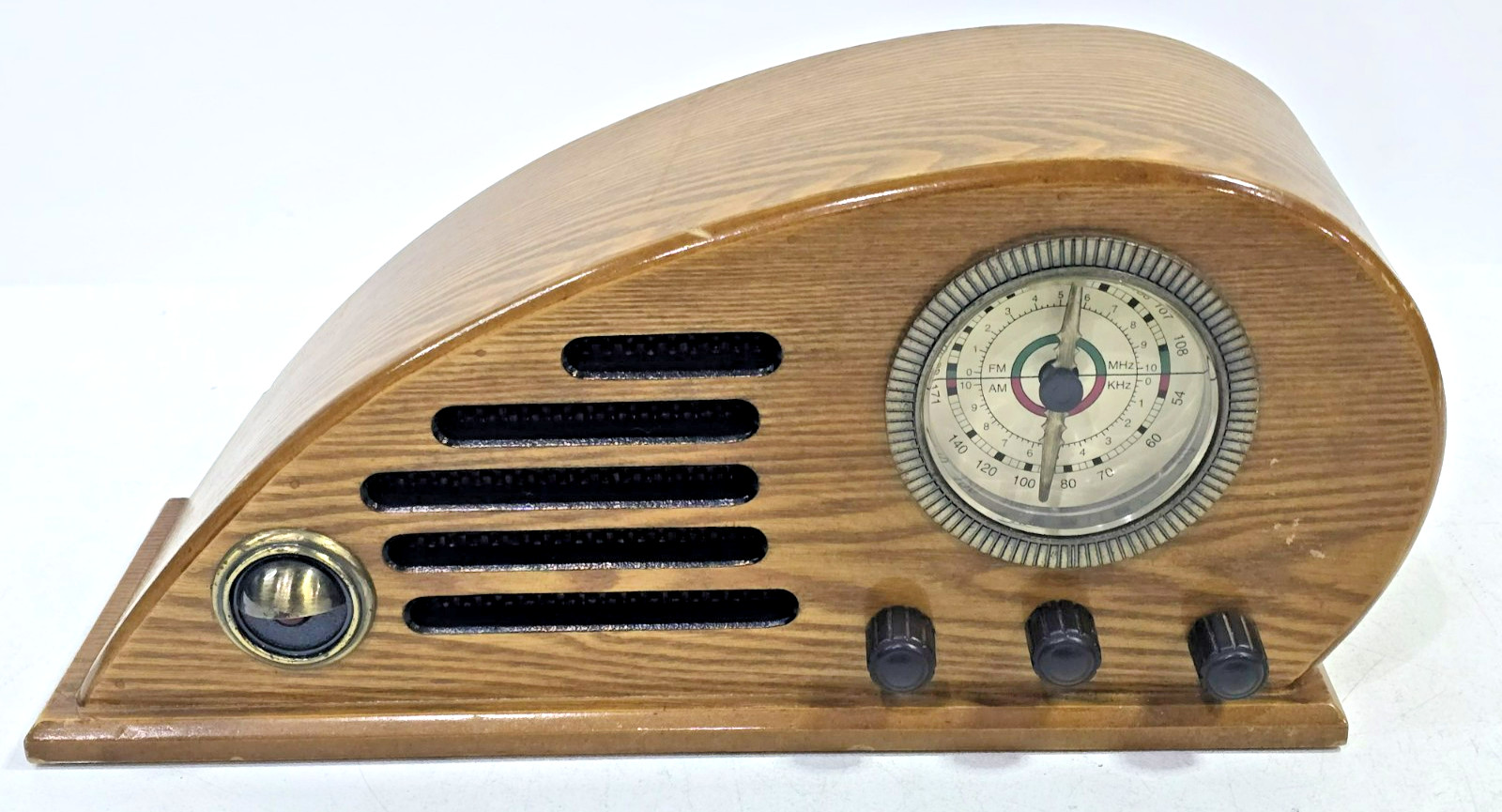Vintage Crosley CR39 Teardrop AM/FM Radio Collector's Edition Wood Retro WORKS