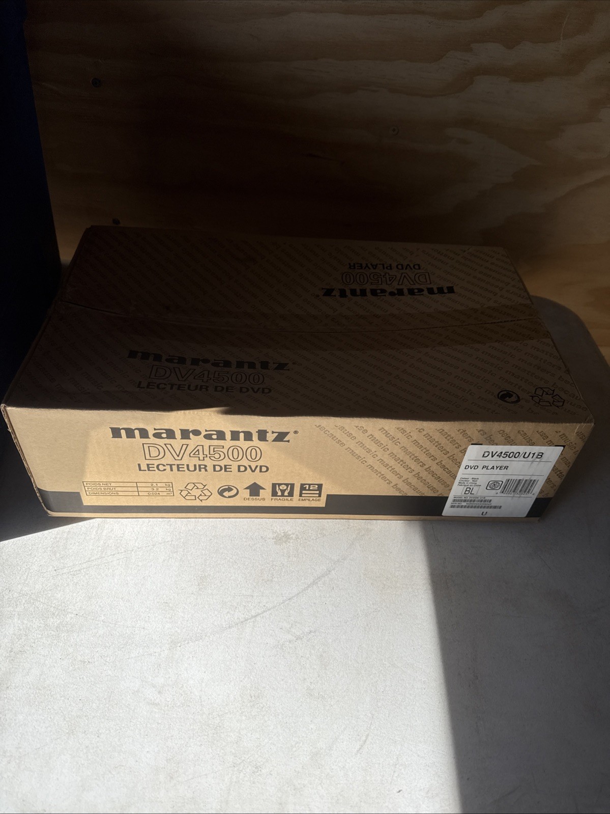 MARANTZ DV4500 DVD Player New In Sealed Box MARANTZ DV4500 DVD Player New In Sealed Box