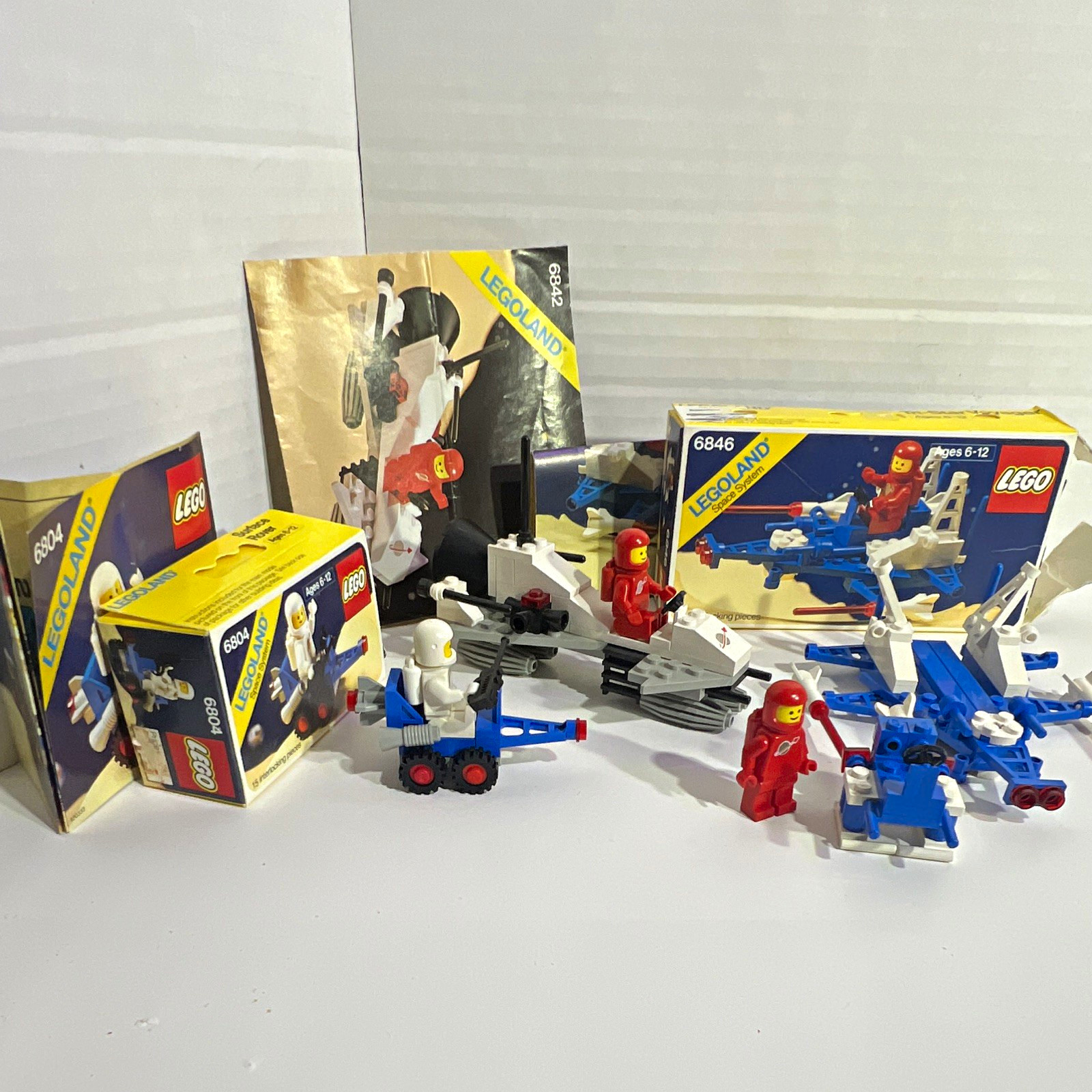 Lego Vintage LEGOLAND Space 6804 6842 and 6846