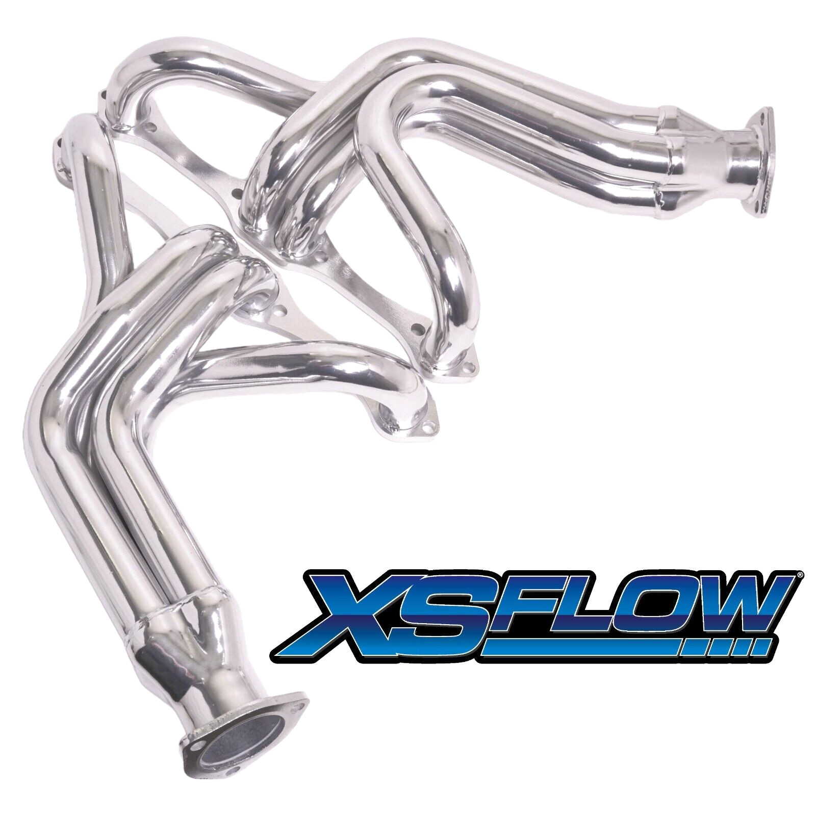 1955-57 SB Chevy Headers Tri-5 Mid Length 55-82 Corvette Exhaust Ceramic Coated