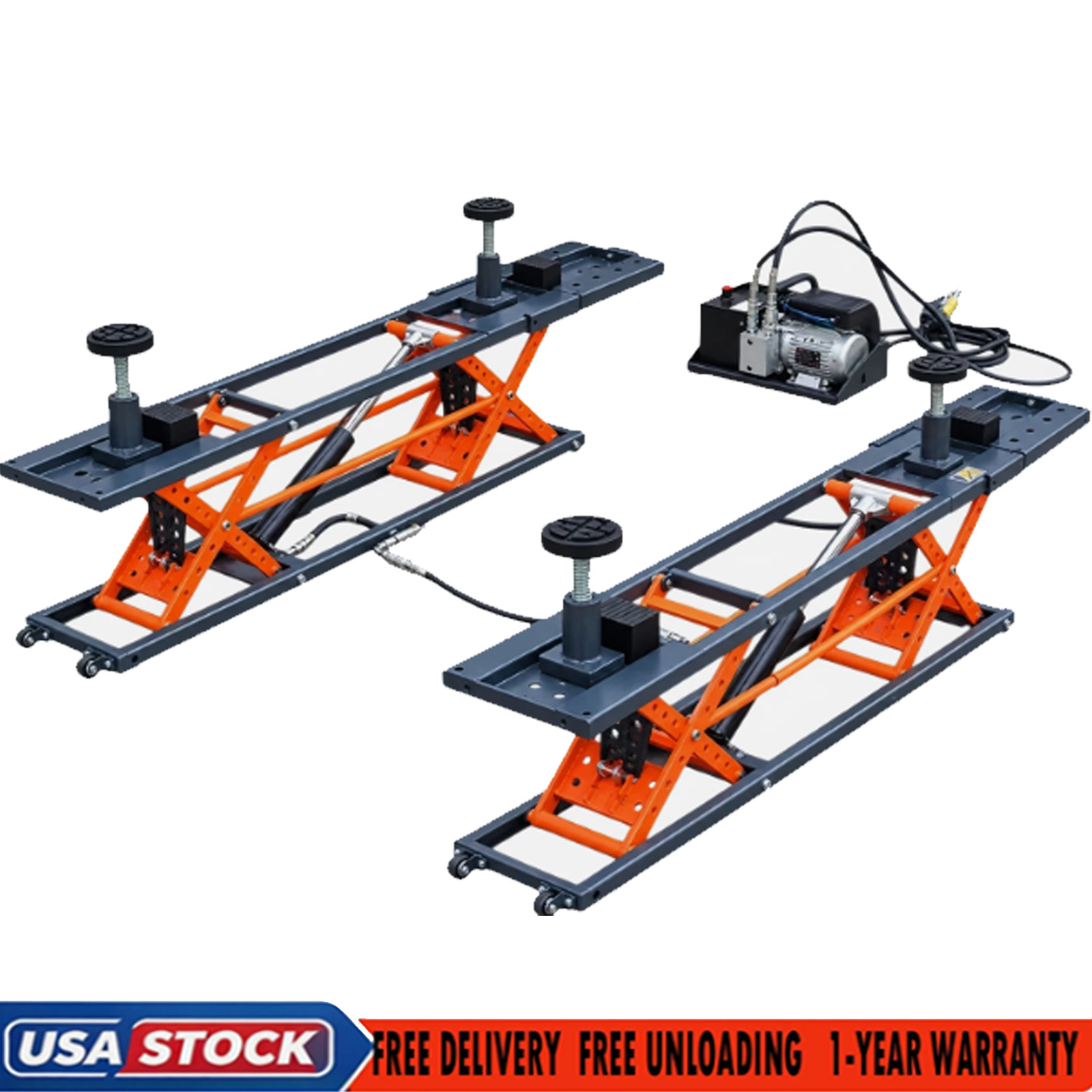 Portable Scissor Car Lift LM230 5000LBS Electric Hydraulic Vehicle Lift Home Gar