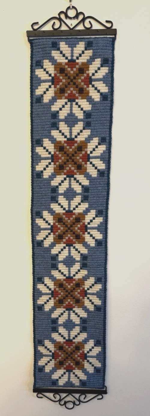 VTG NORWEGIAN SCANDINAVIAN FOLK ART EMBROIDERY WALL HANGING.  Gorgeous  EUC