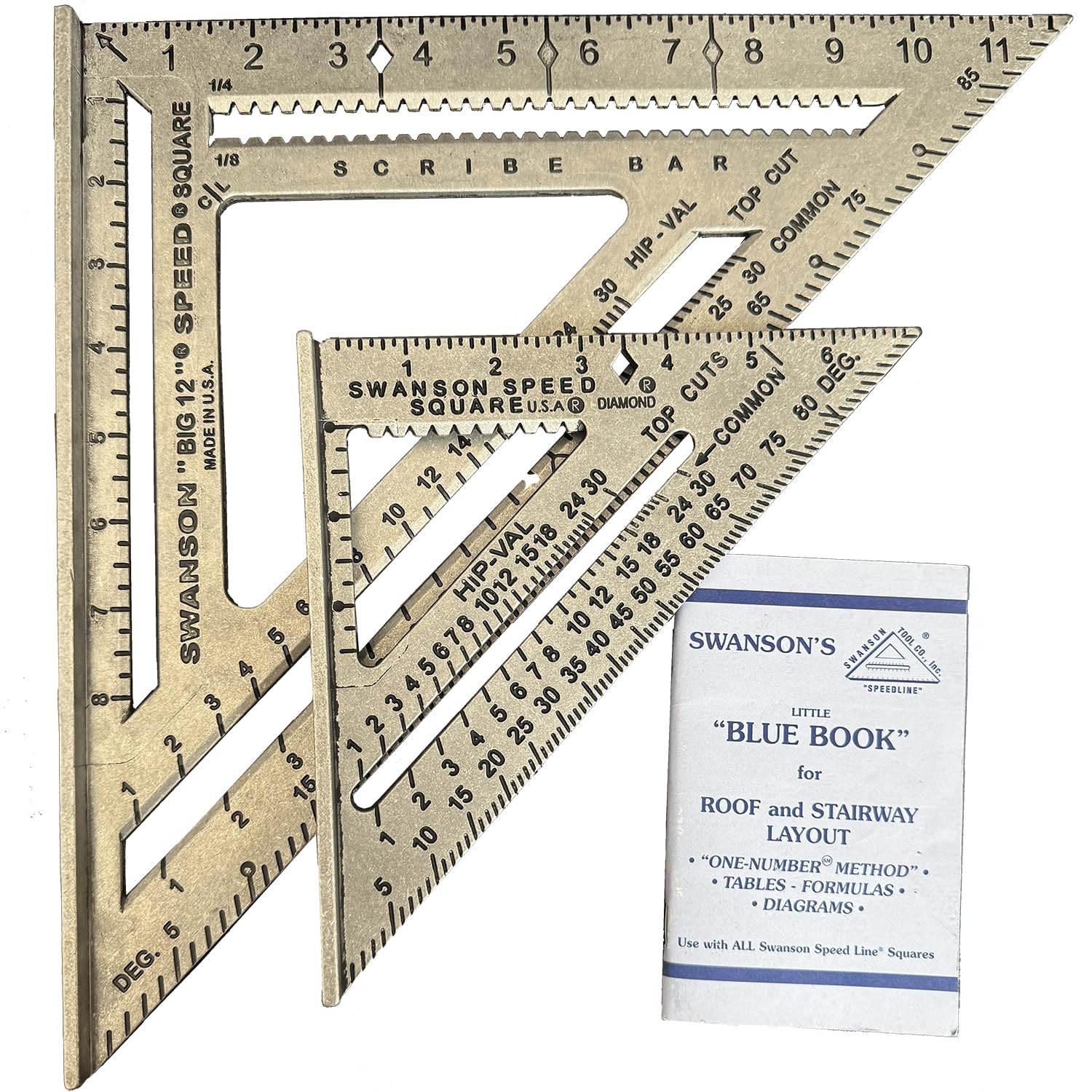 Swanson Tool Combo Speed Square Set 7 Inch and 12 Inch Ruler for Carpentry Swanson Tool Combo Speed Square Set 7 Inch and 12 Inch Ruler for Carpentry