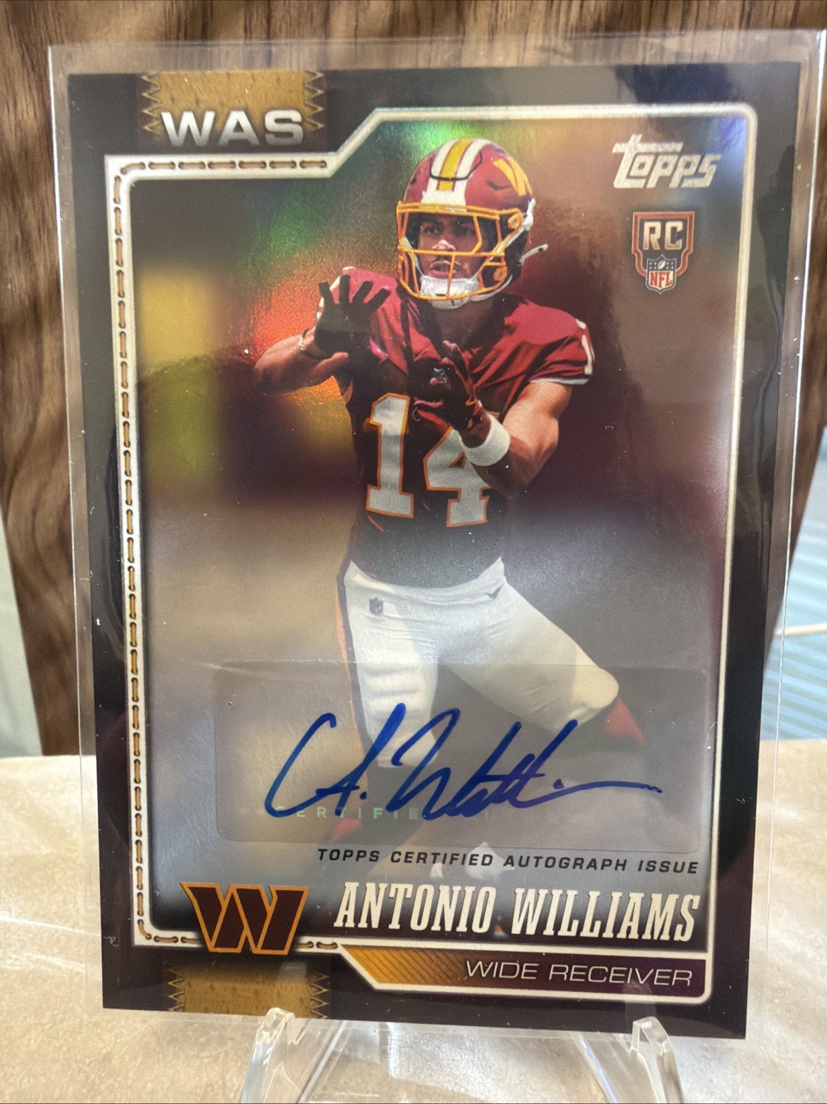 2025 TOPPS ANTONIO WILLIAMS RC AUTO WASHINGTON COMMANDERS #328 06/10 2025 TOPPS ANTONIO WILLIAMS RC AUTO WASHINGTON COMMANDERS #328 06/10