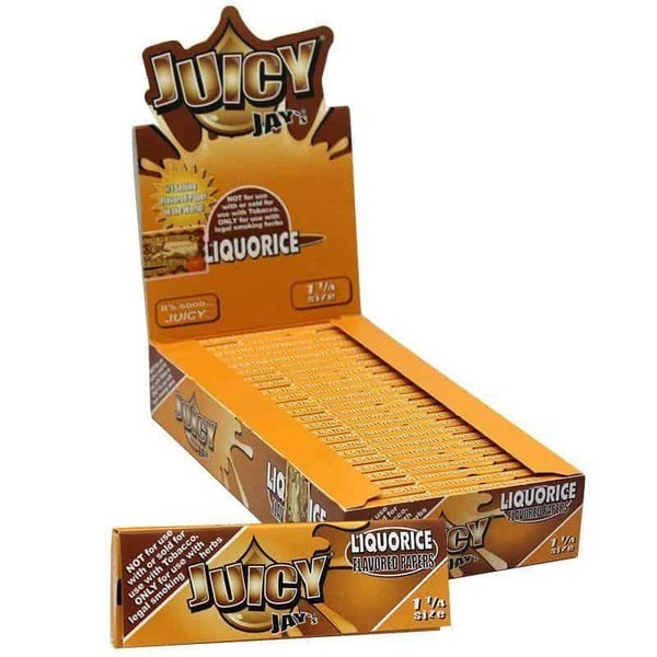 Juicy Jay's Rolling Paper Liquorice 1 1/4 24 Pack 32 CT Juicy Jay's Rolling Paper Liquorice 1 1/4 24 Pack 32 CT