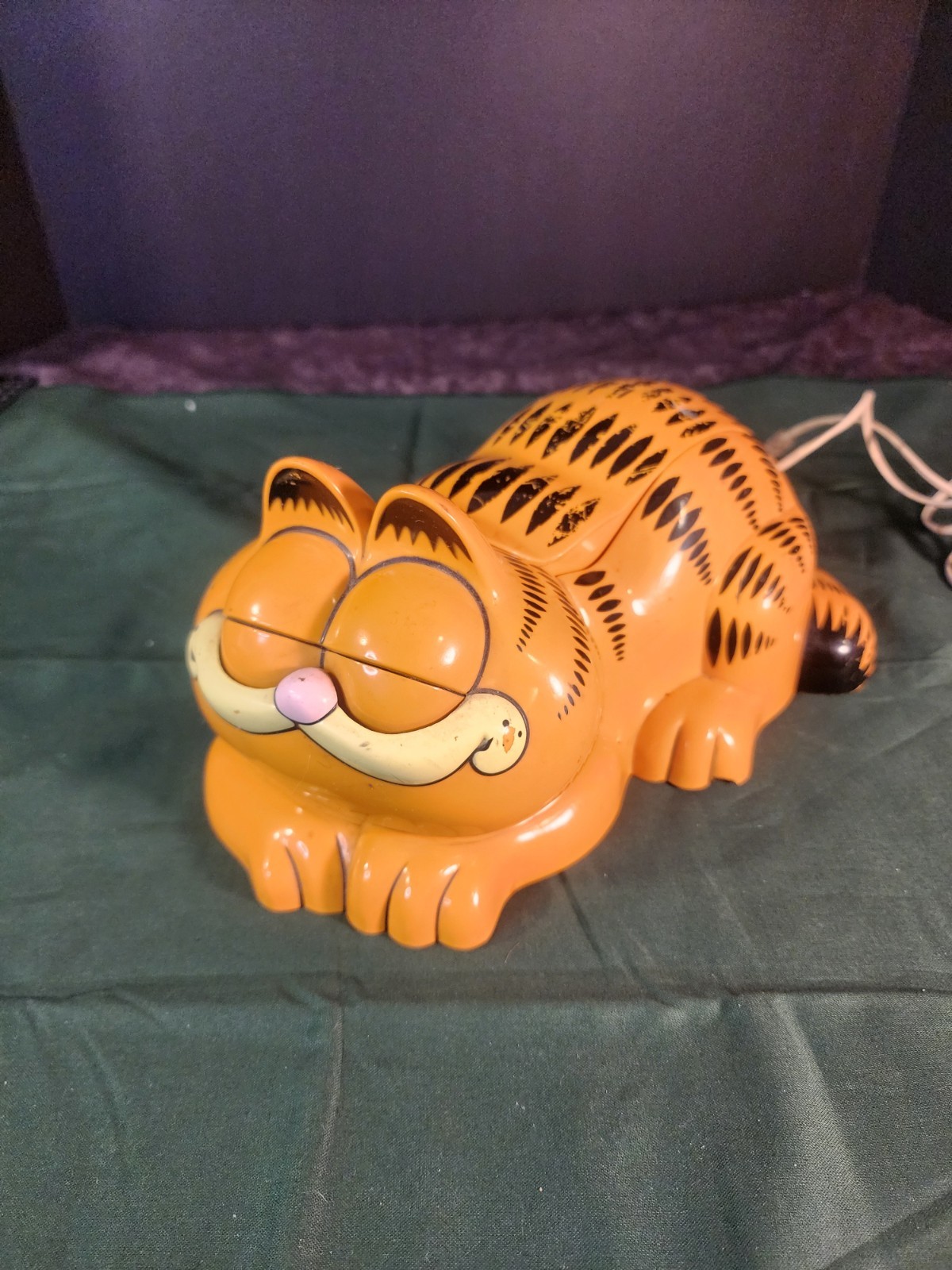 Vintage Garfield Tyco Phone Model 1207 Landline Animated Eyes 1980s Novelty Vintage Garfield Tyco Phone Model 1207 Landline Animated Eyes 1980s Novelty