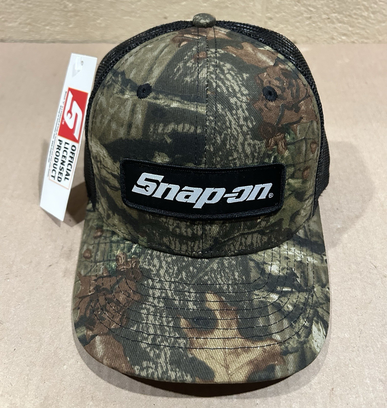 NOS. Snap-on Tools Hat Camo Adjustable Snapback Cap - One size fits all