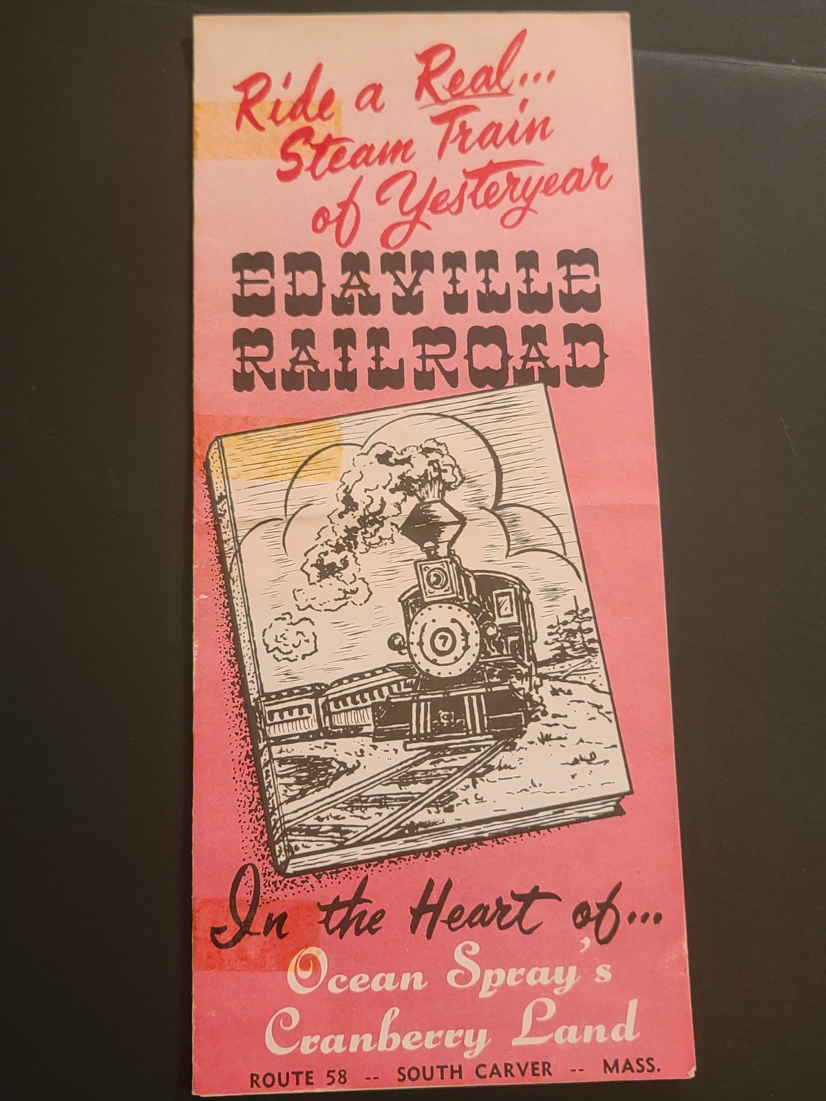 Vintage 1957 Edaville Railroad Brochure Vintage 1957 Edaville Railroad Brochure