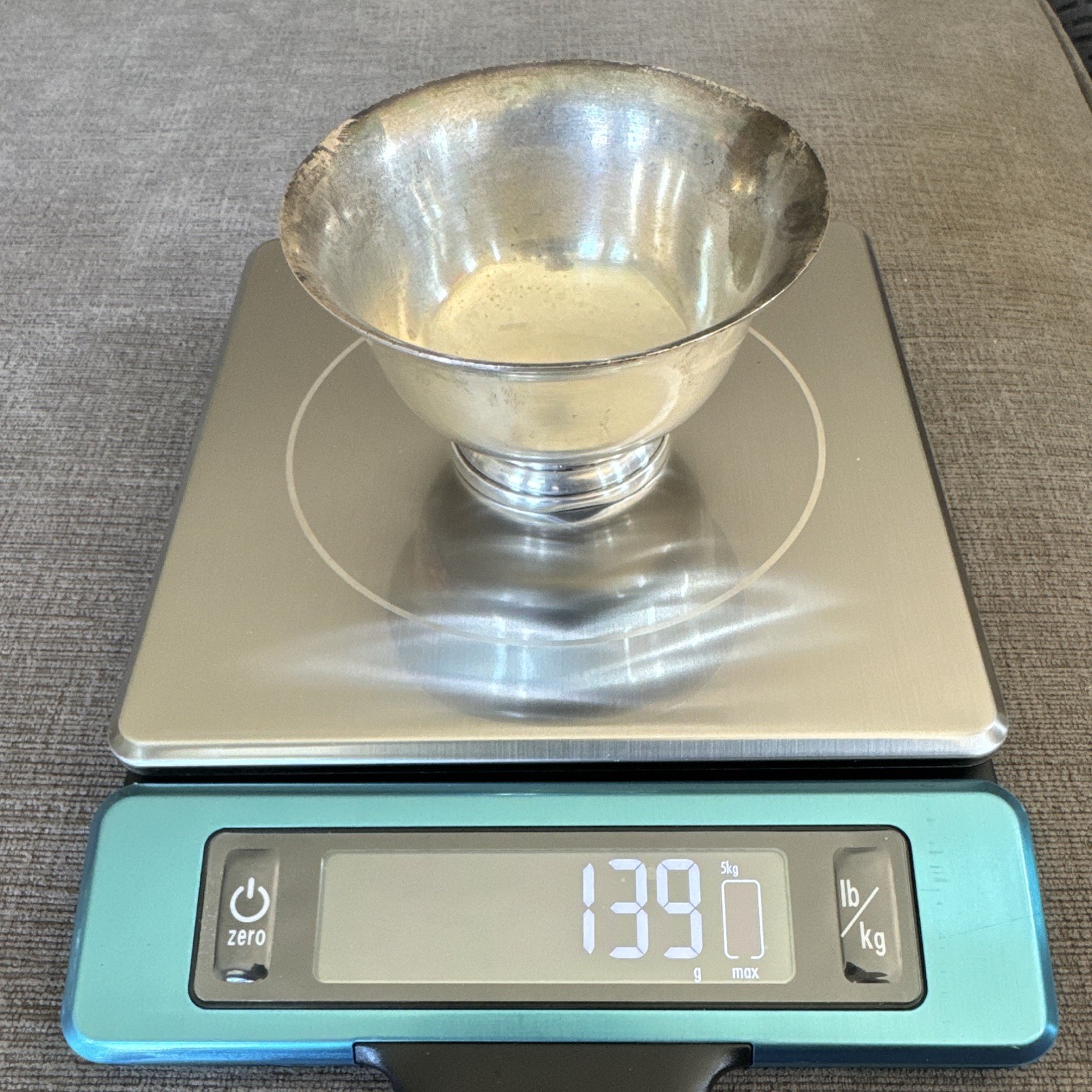 Vintage Richard Dimes Sterling Silver Footed Bowl 4” No Mono 9504 139g Vintage Richard Dimes Sterling Silver Footed Bowl 4” No Mono 9504 139g